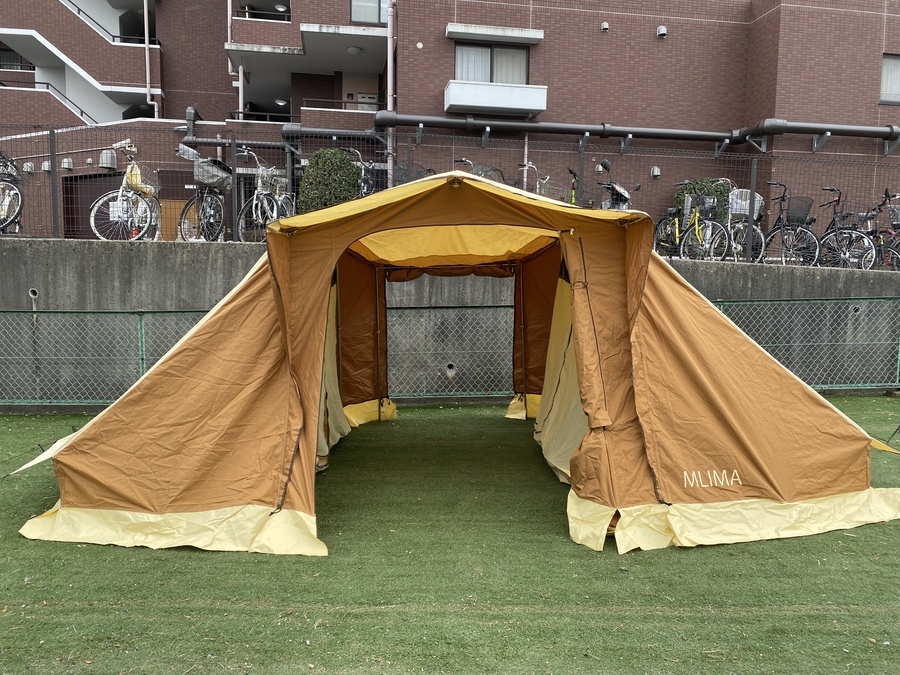 ロッジテントだけど簡単設営！レトロ可愛いMLIMAのバハリ4[2022.02.05