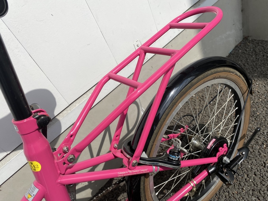 テントだけじゃない！ピンクでカワイイ！コールマンの折りたたみ自転車