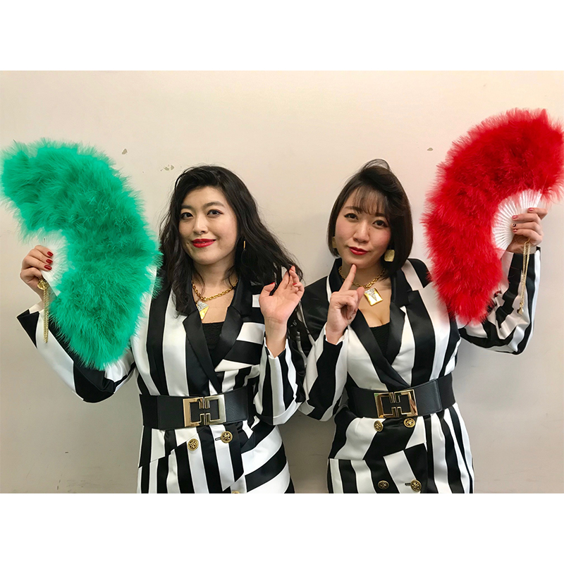 オリジナル チャーム付ジュリ扇【赤】 | ベッド・イン（Bed In