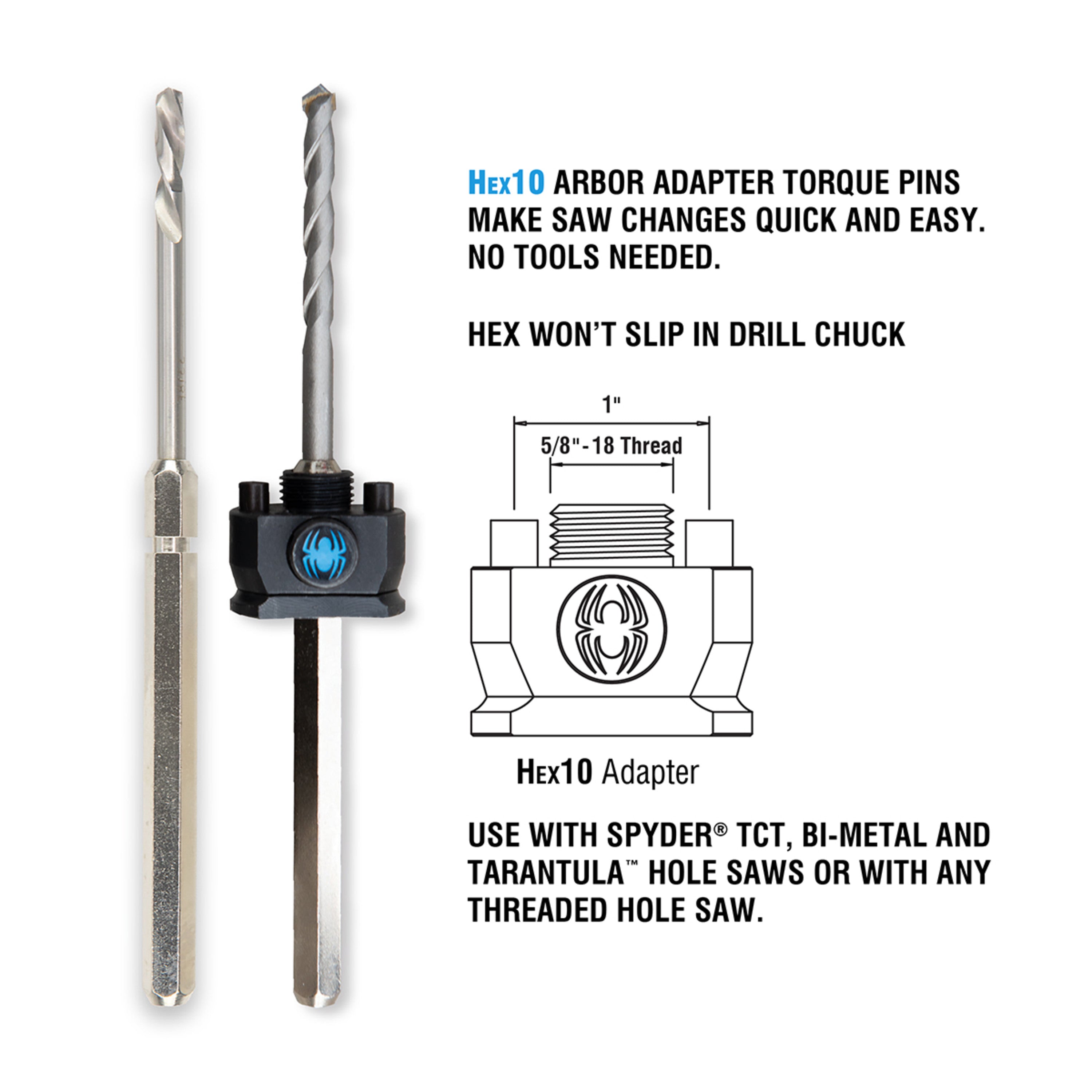 Rapid Core Eject® Hex8 3/8