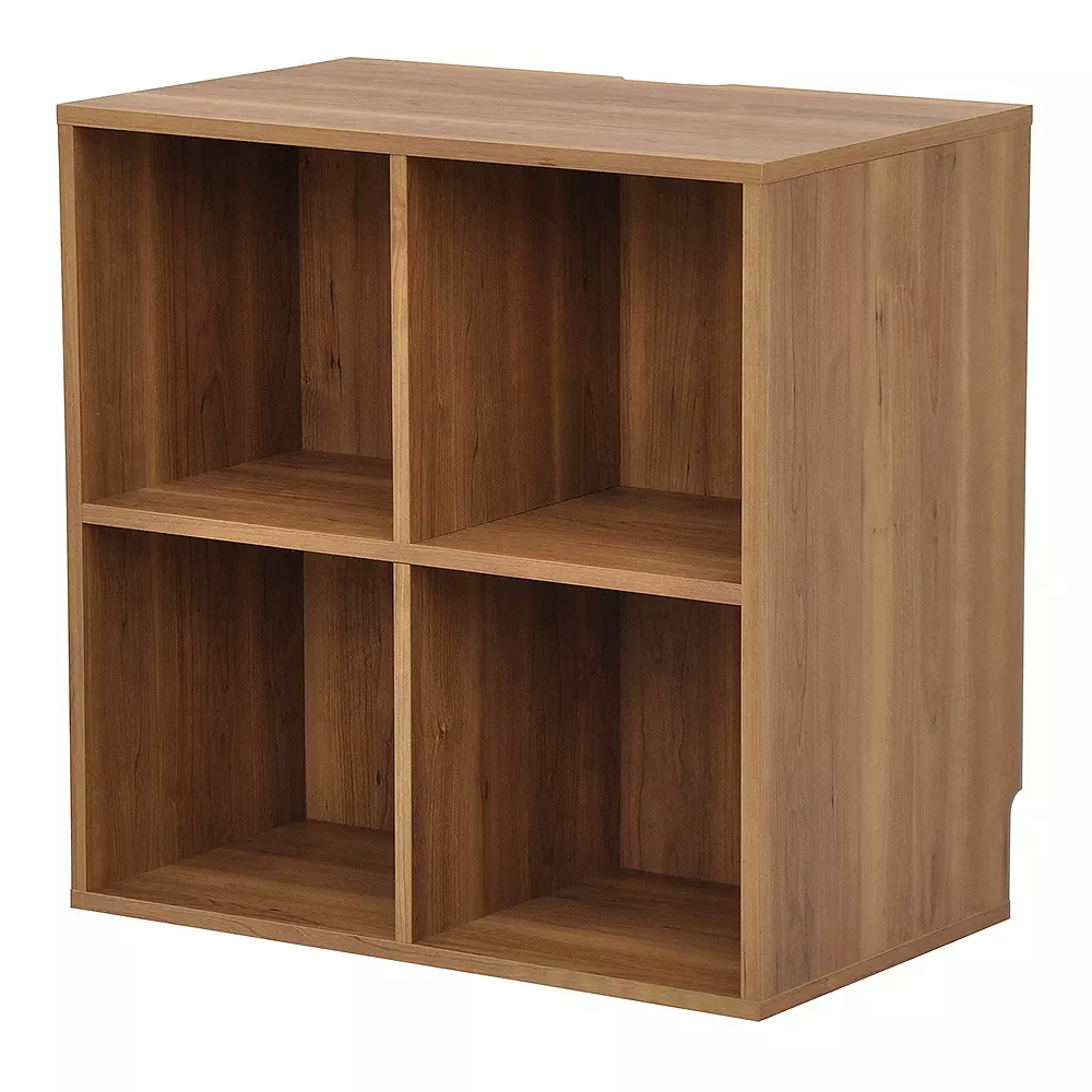 レコードラック プレーヤー台4BOX ナチュラル/レコードラック｜CD