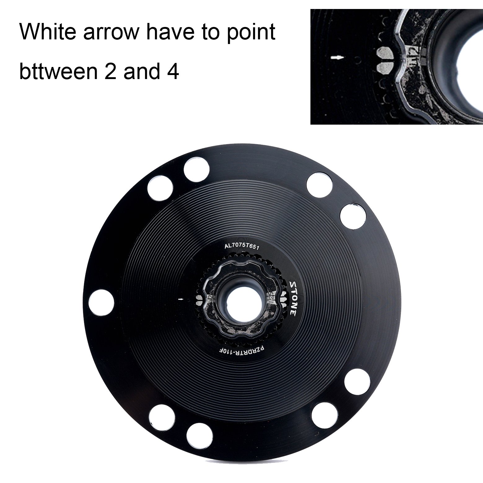 Stone Chainring for Rotor To 110BCD Adapter Spider Converter for