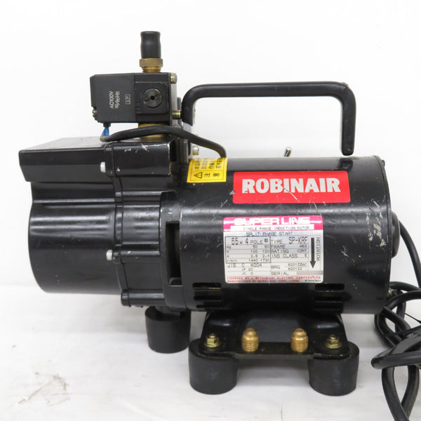 ROBINAIR ロビネア 100V 真空ポンプ ケース付 通電確認のみ 15010 中古