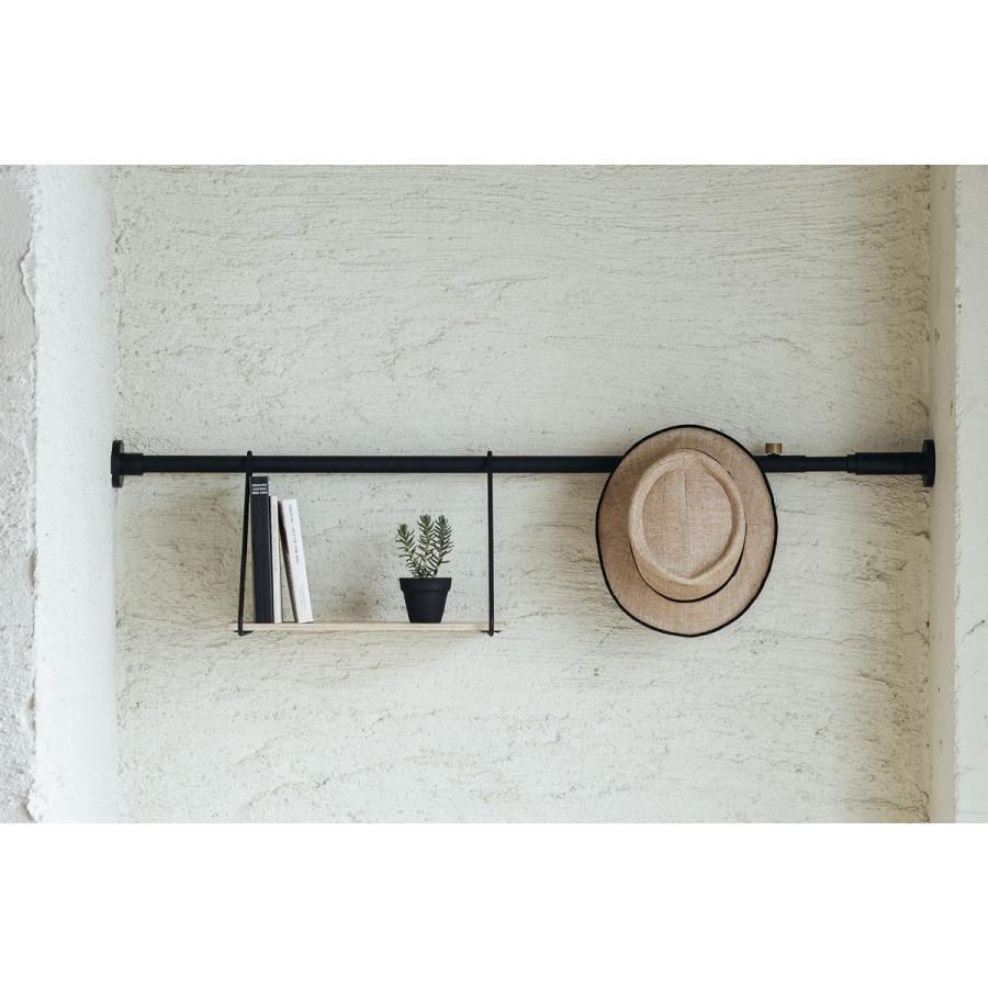 平安伸銅工業 DRAW A LINE 001 TensionRodA ブラック 突っ張り棒(横