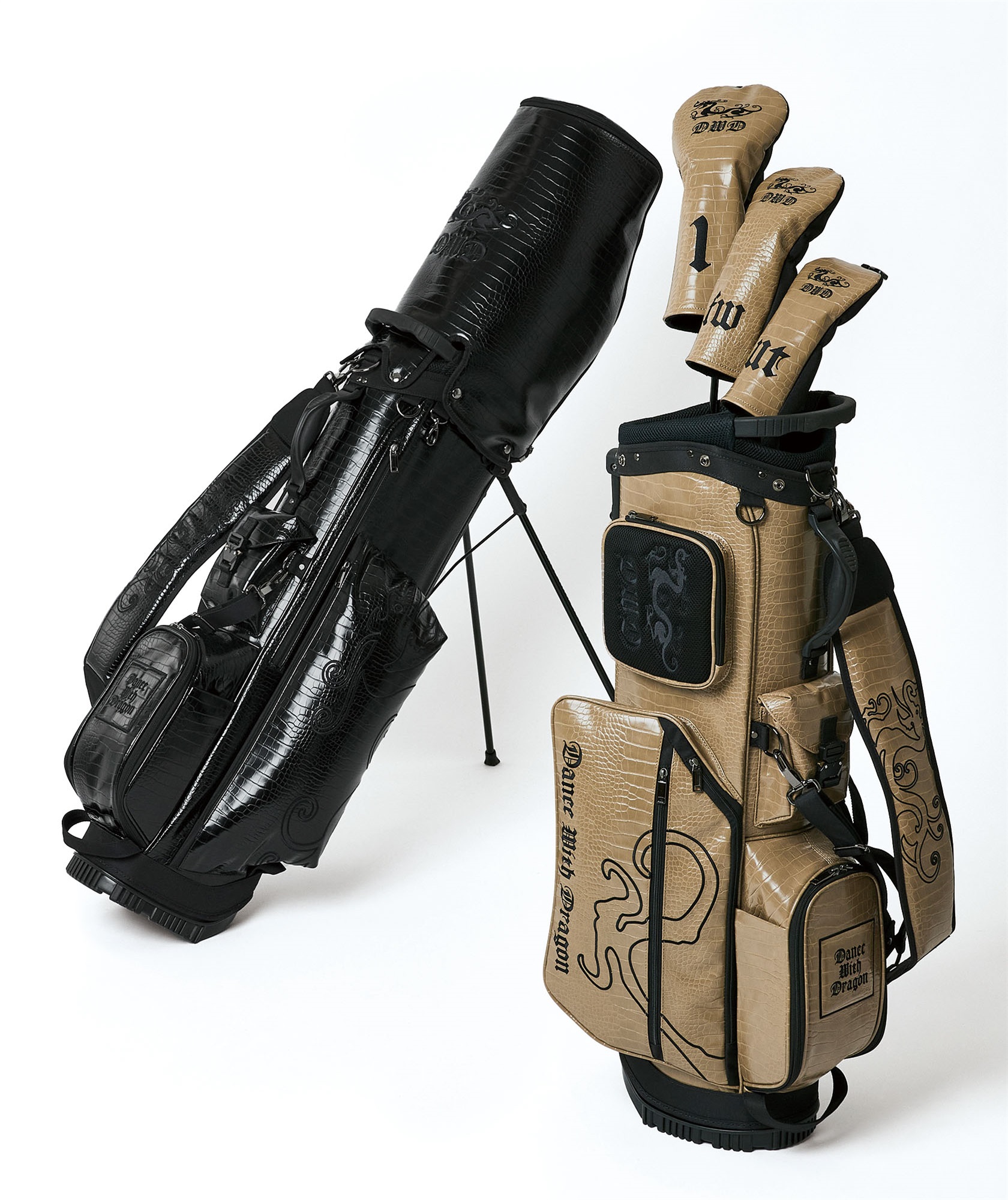 WAAAG ブラウン キャディバッグ 動物モチーフ WAAAG ブラウン キャディ