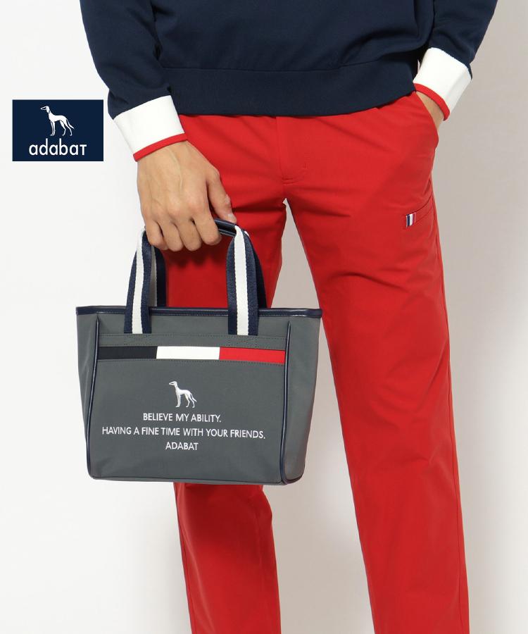 新レーベル ADABAT NAVY】トリコロール カートバッグ（トートバッグ