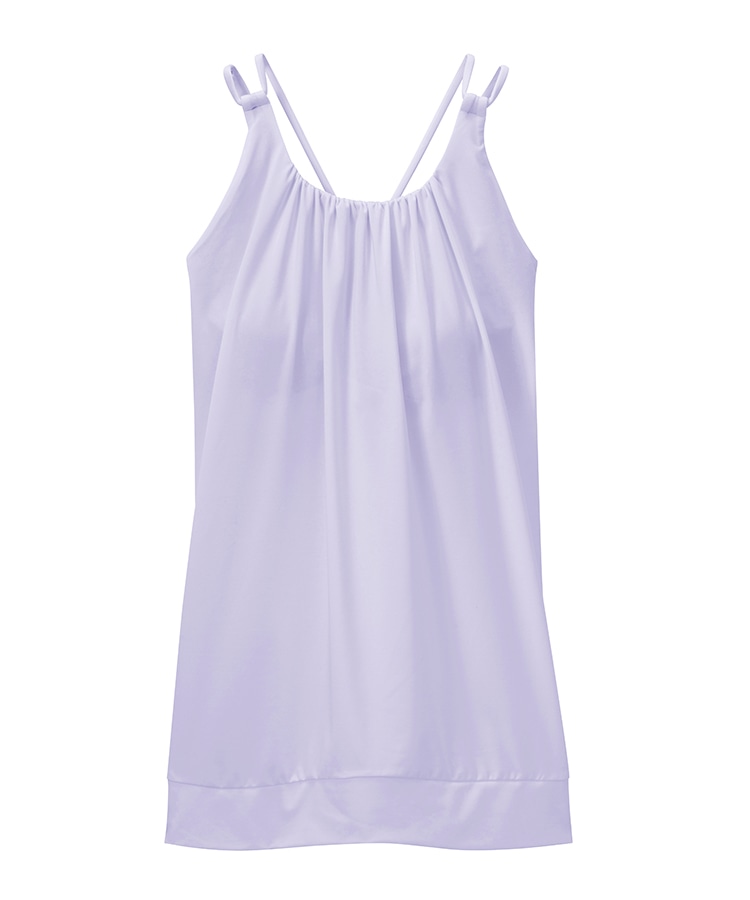 SUKALA】フロントギャザークロスキャミソール(S・Lサイズ スモーク