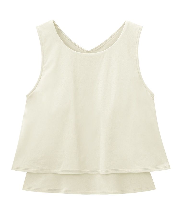 SUKALA】カップ付きフレアタンクトップ(XS・S・Lサイズ ペールイエロー