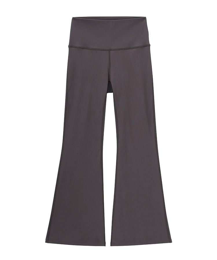 SUKALA】ベーシックリブフレアパンツ(XS・S・L・LLサイズ エスプレッソ