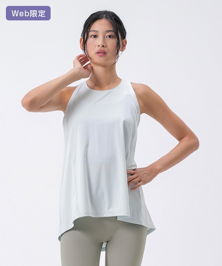 SUKALA】バックツイストセパレートタンクトップ(S・M・Lサイズ ペール