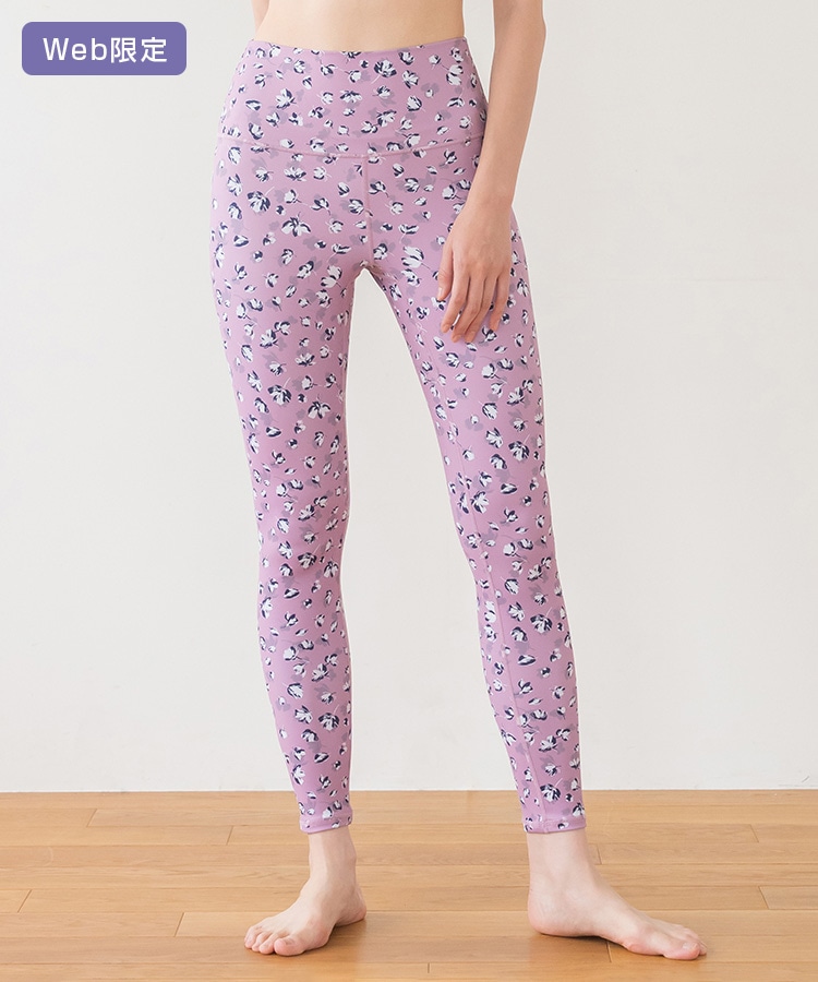 SUKALA】フラワープリントレギンス(XS・S・M・L・LLサイズ ダスティ