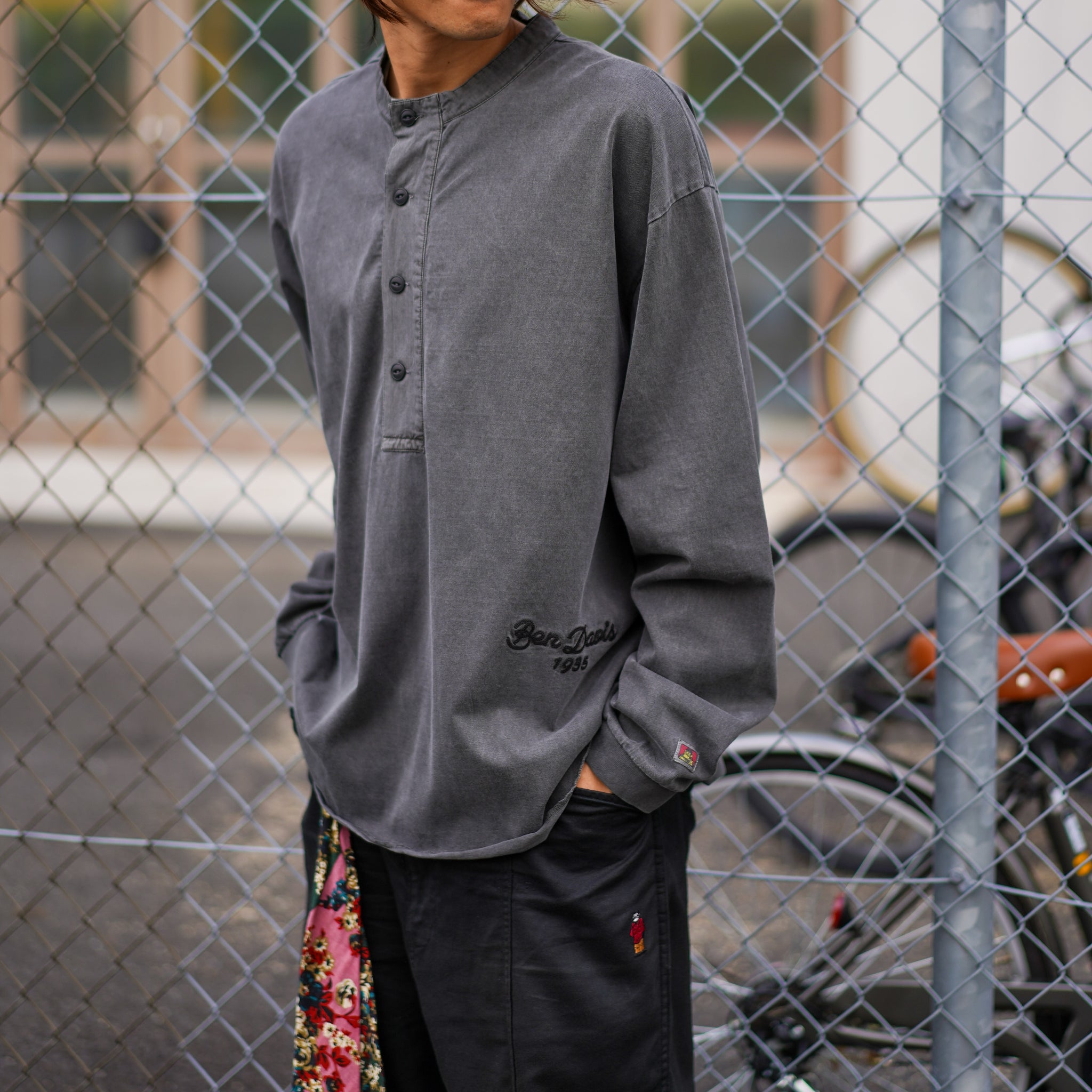 PIGMENT DYE HENLEY-NECK LONG T-SHIRTS – ベンデイビス公式通販サイト