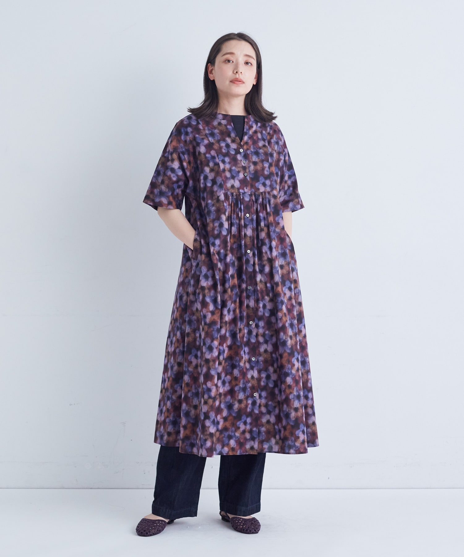 リバティプリントワンピース｜BIGI online store - ビギ オンラインストア