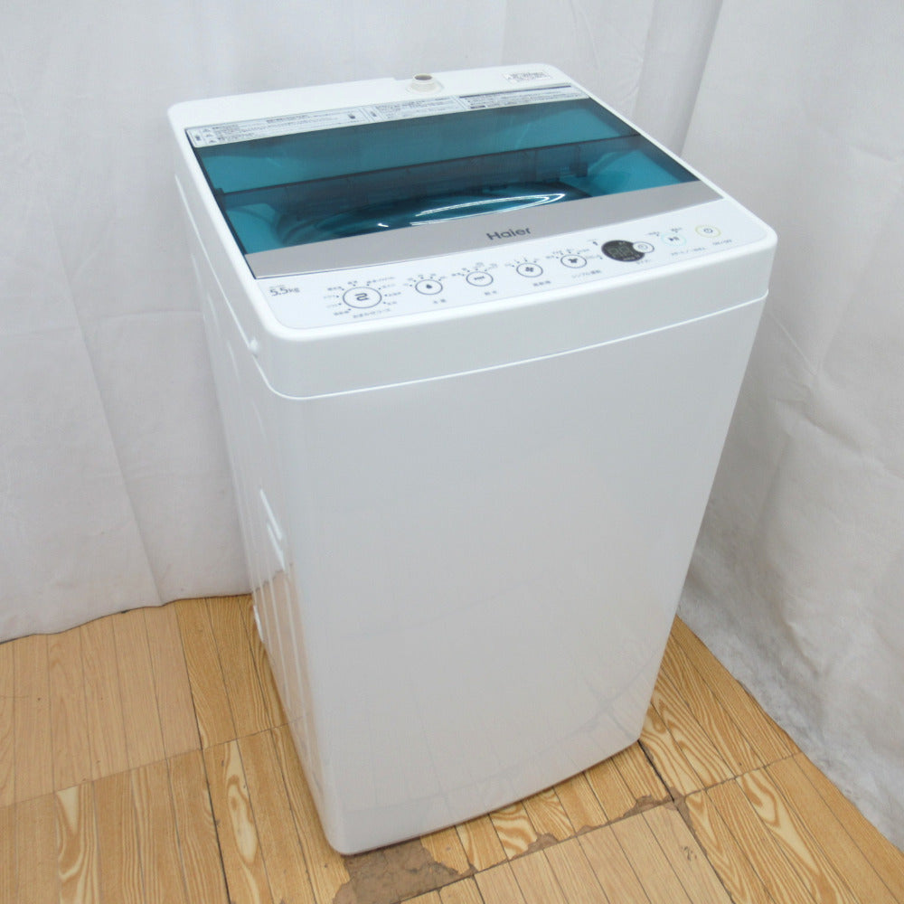 Haier ハイアール 全自動電気洗濯機 JW-C55A 5.5kg 2017年製 ホワイト