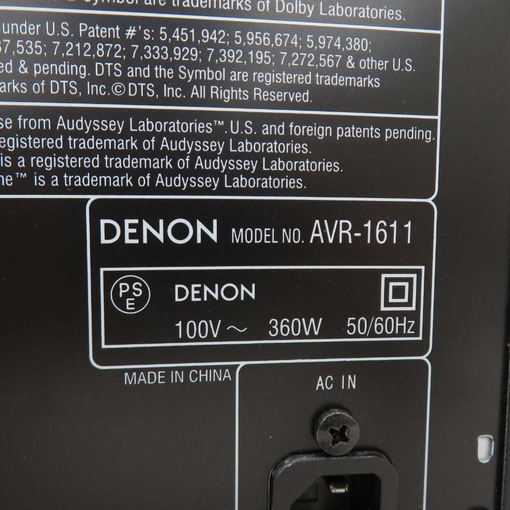 DENON (デノン) AVアンプ AVサラウンドレシーバー 5.1chサラウンド