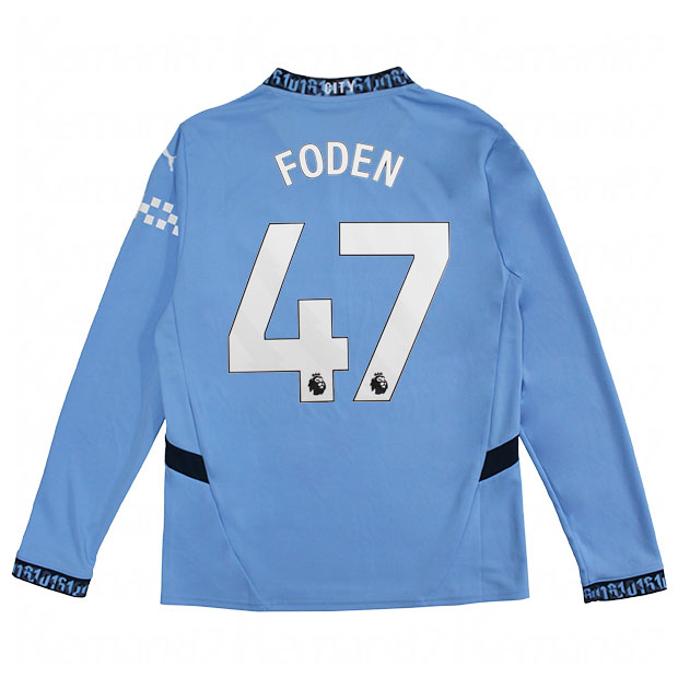 マンチェスターシティ 24-25 ホーム 長袖レプリカユニフォーム 47