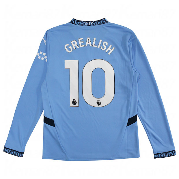 マンチェスターシティ 24-25 ホーム 長袖レプリカユニフォーム 10