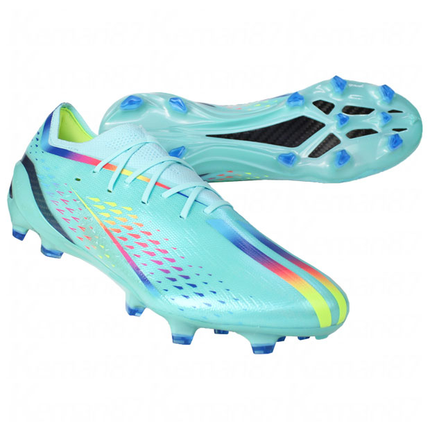 エックス スピードポータル.1 FG クリアアクア×ソーラーレッド