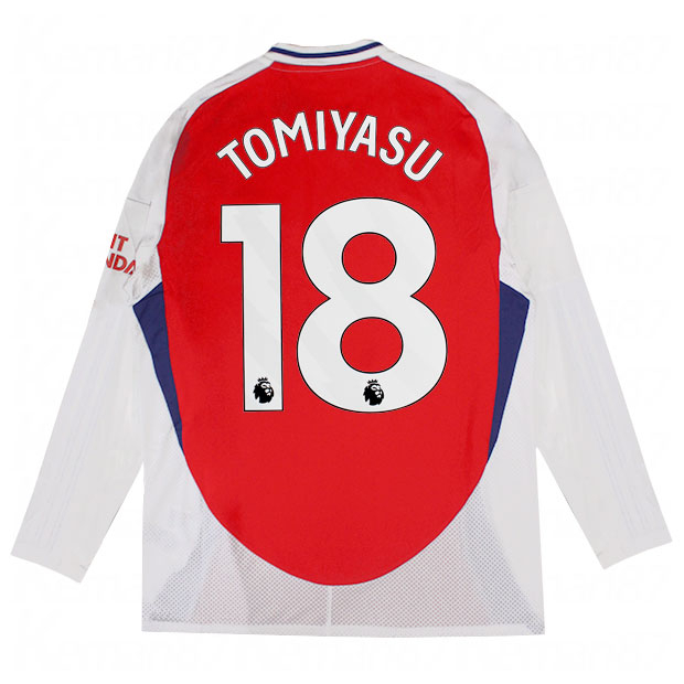 アーセナル 24-25 ホーム 長袖レプリカユニフォーム 18.冨安健洋