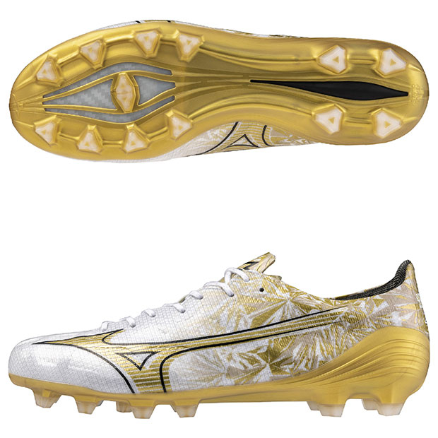 ミズノアルファ ELITE ホワイト×プリズムゴールド | ゲキサカFCストア