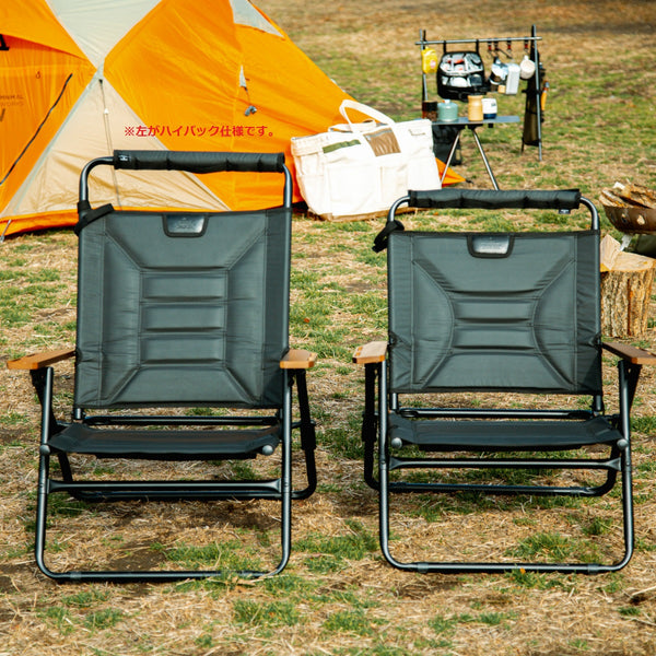 AS2OV ( アッソブ ) HIGH BACK RECLINING LOW ROVER CHAIR BLACK