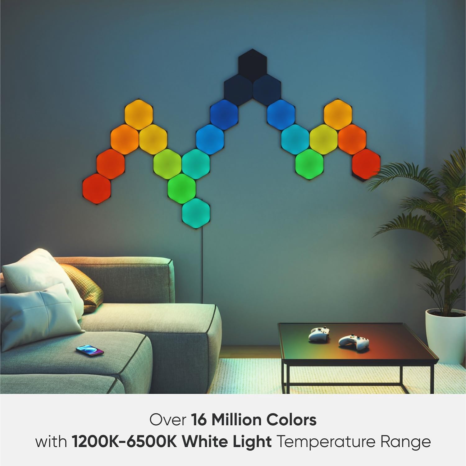 Nanoleaf Shapes ブラックヘキサゴン スターターパック(9枚入り