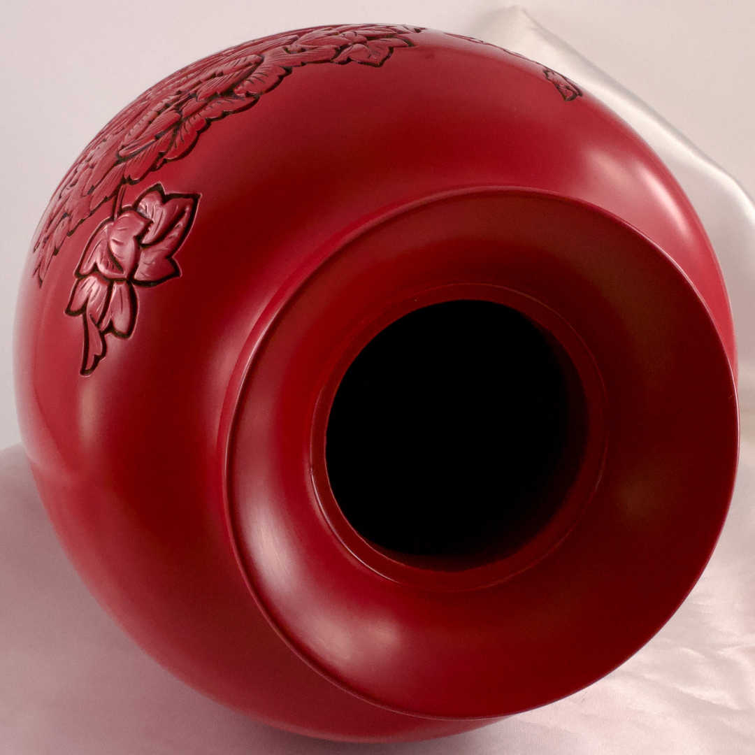 花瓶 村上堆朱（ついしゅ） 無形文化財 朱堂工藝店 川村信男 - いずみ