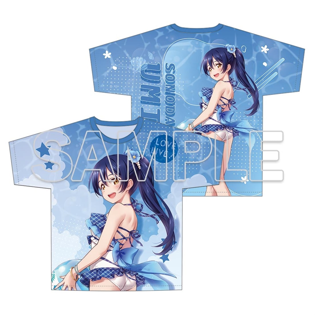 二次受注】『ラブライブ！』フルグラフィックTシャツ Ver.水着 園田海