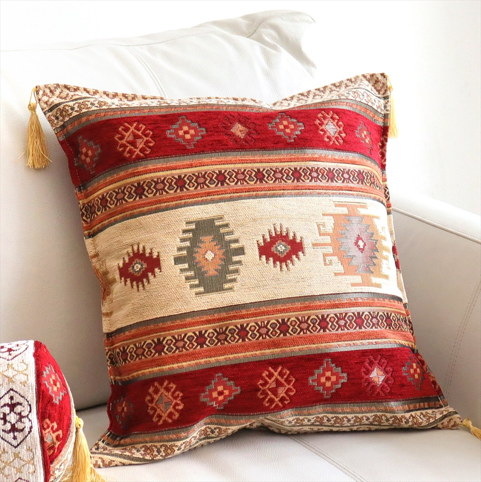 キリムスタイル / クッションカバー 45cm トルコデザイン ベレケット