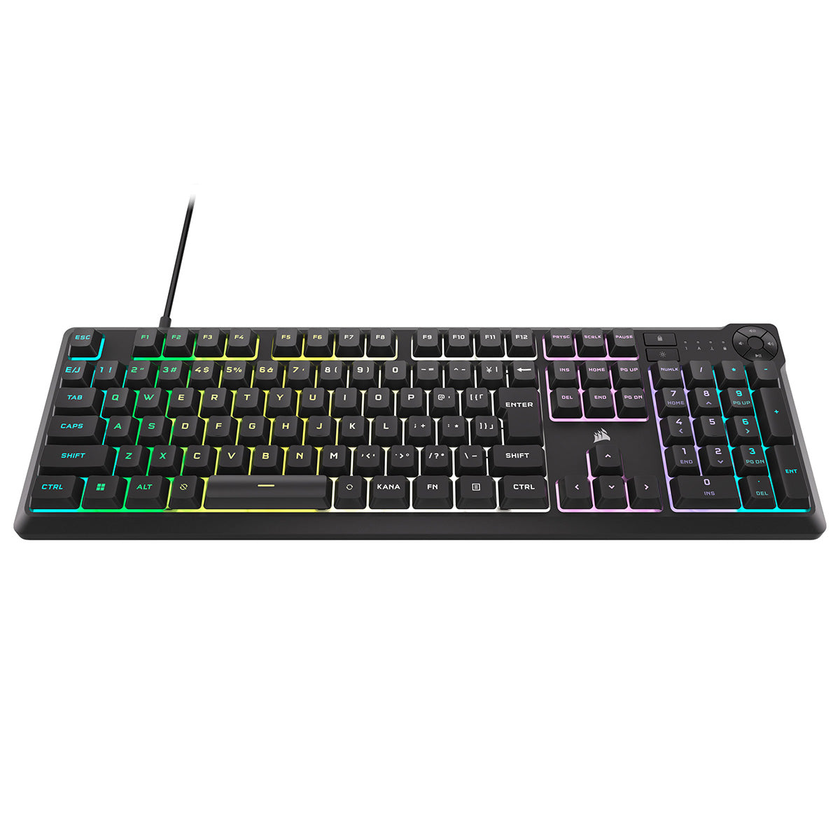 Corsair K55 CORE RGB 日本語配列(かな無し) 有線 フルサイズ 防滴