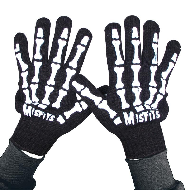 Skeleton Hand Knited Gloves - Official Misfits Shop | Misfits Shop