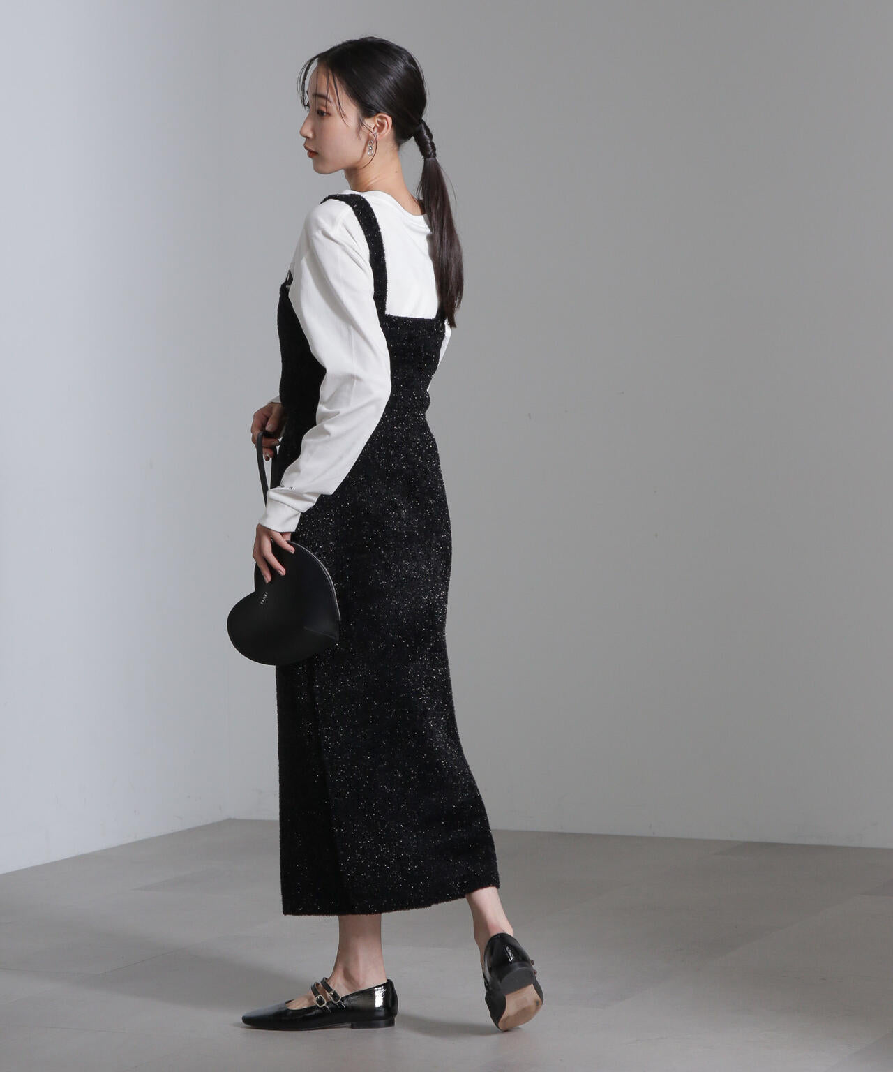 ラメ シャギー ニット スカート ( セットアップ 可)