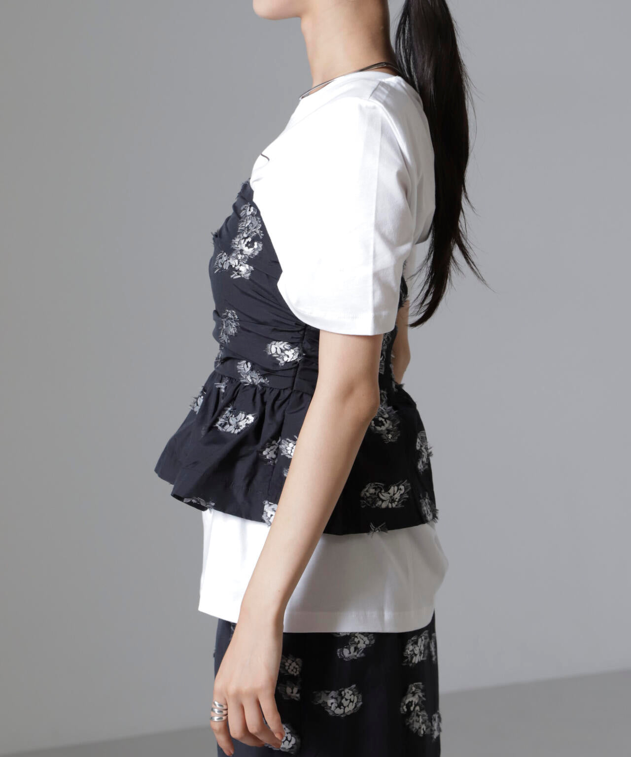 Baum und Pferdgarten / Flower Jacquard ビスチェ(セットアップ可)