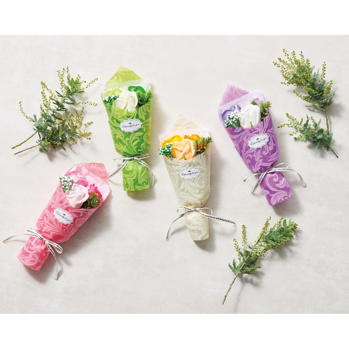 ソープフラワー】松野ホビー/エレガントミニブーケ ピンク/GM-4822