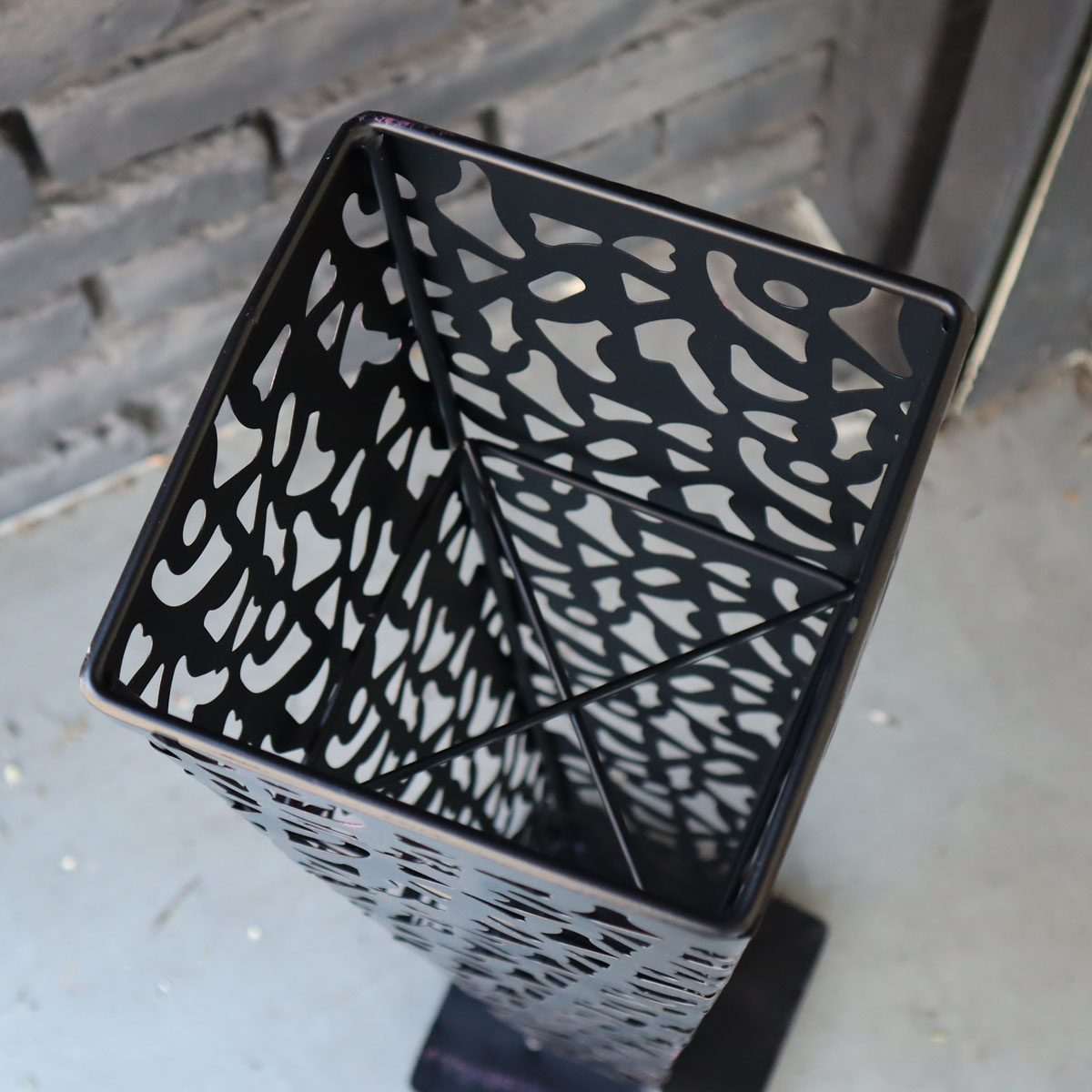 LEAD STYLE/柄抜アイアンスタンド 角形72 ブラック/LAF-072BK - 花材