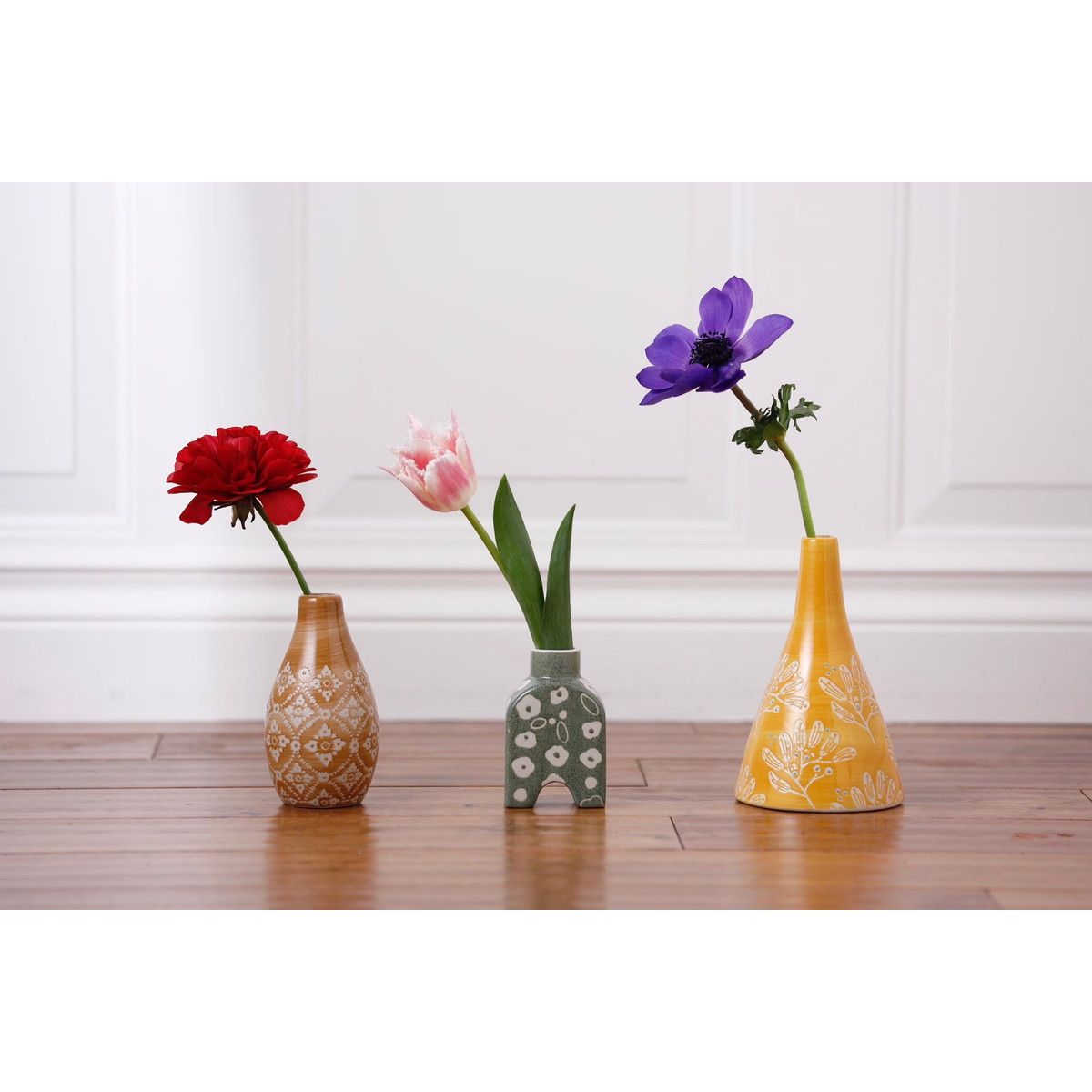 DELLKI/ポーリッシュフラワーベース C-BR/FS04BR - 花材通販はなどんや