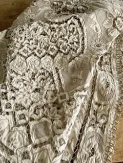 スワトウ仙頭、手刺繍レース 大判テーブルクロス貴重