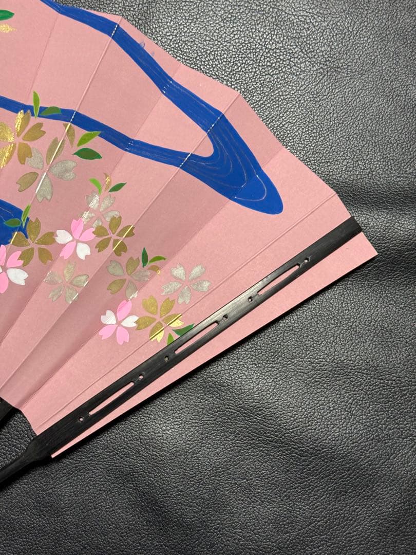 扇子　33.3cm 宮脇賣扇庵　桜　流水　飾り扇　飾舞扇　舞扇子　舞踊　着物
