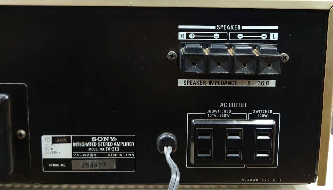 希少】SONY TA-313 プリメインアンプ - メルカリ