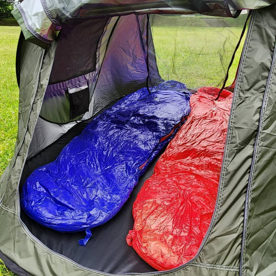 ✨後悔しない寝袋選び✨アウトドア マミー型寝袋 ダウンシュラフ
