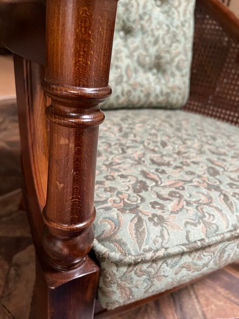 野の花子様専用＊カリモク コロニアル シングルソファ肘掛 椅子1人掛け