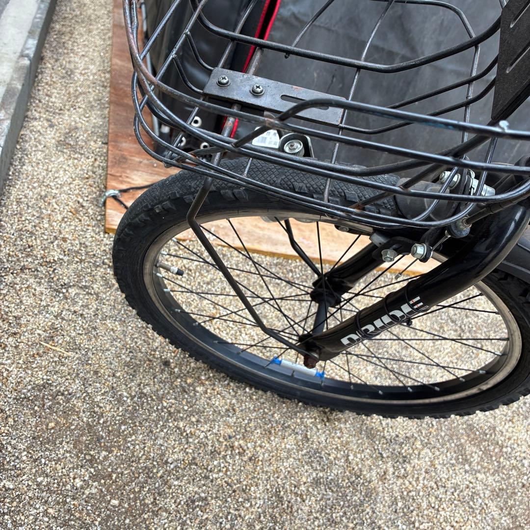 キッズバイク ブラック 前バスケット付き お引き取りのみ - メルカリ