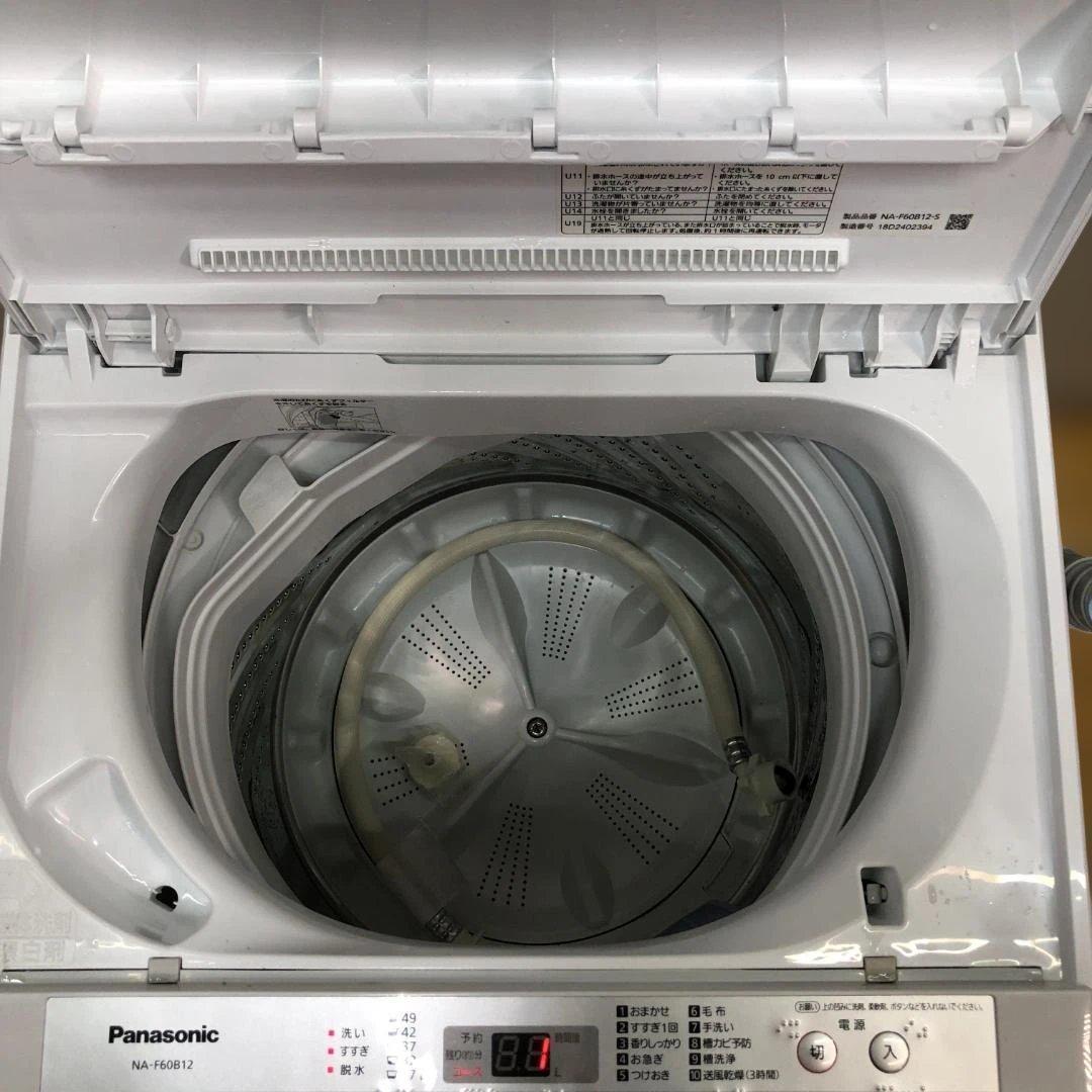 送料無料 パナソニック 洗濯機 NA-F60B12 2018年製 88336 - メルカリ