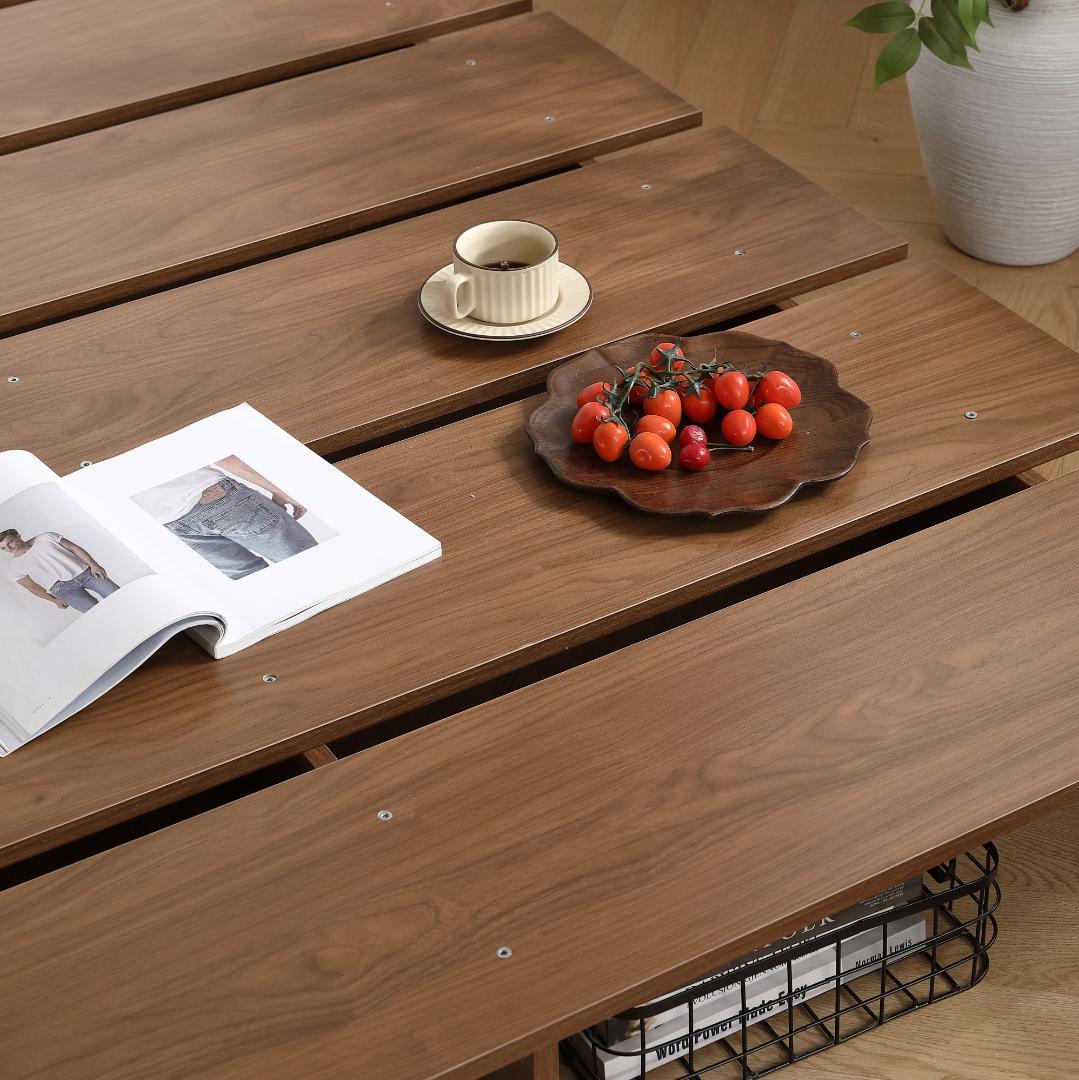 超人気！【幅160cm】木目調 D ベッド ステージベッド 脚付きBrown