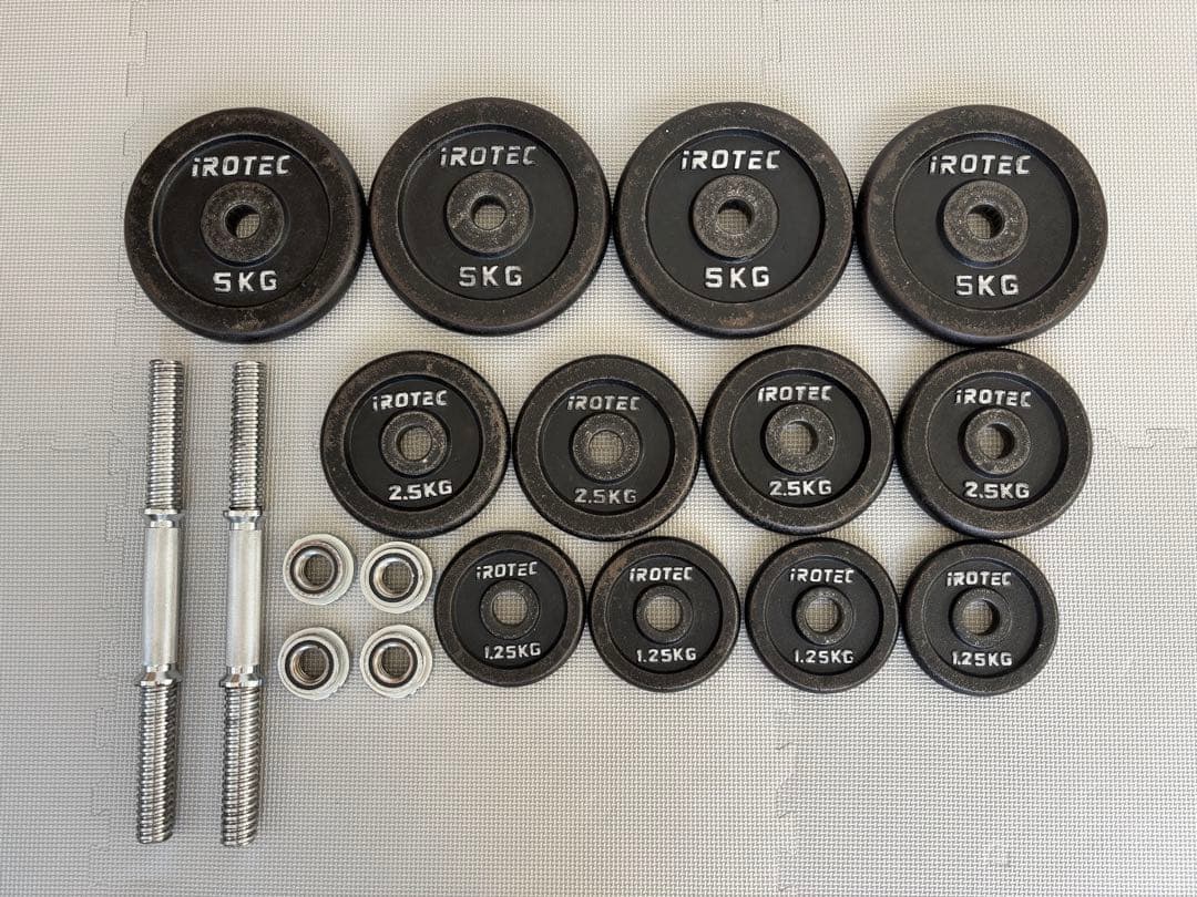 iROTEC アイロテック ダンベル 40kg 片手20kg ② - メルカリ