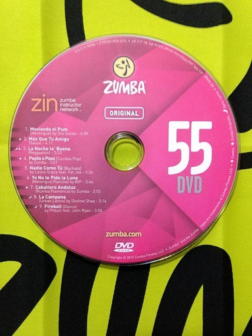 ZUMBA ズンバ CD ＆ DVD 20枚セット ZIN51 ～ ZIN60