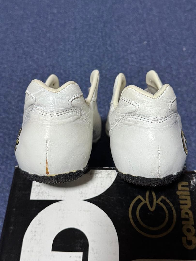 GOLDWIN カンガルー革のホワイト 陸上競技スパイク 短距離用 26.0cm