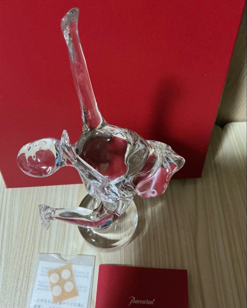 Baccarat フィギュアスケート 置物 フギュリン