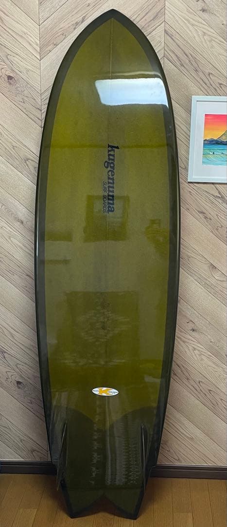 Kugenuma surfboards 6'4 フィッシュツイン ミッドレングス - メルカリ