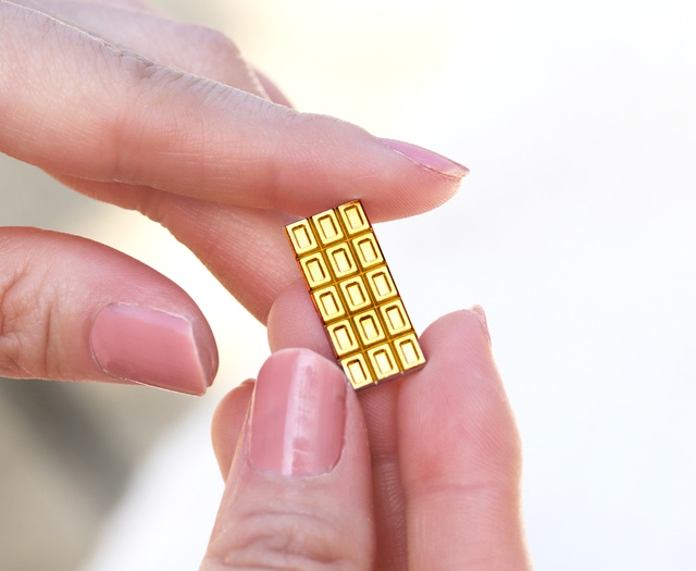 バレンタインに純金を】純度99.9%の純金で作ったチョコレート
